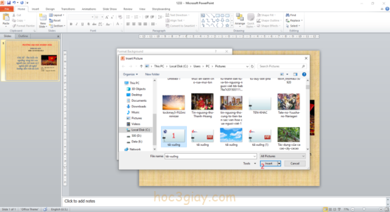 Hướng Dẫn Chèn Hình Nền Background Vào Slide Powerpoint