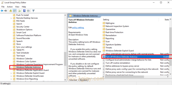 Hướng dẫn tắt vĩnh viễn Windows Defender