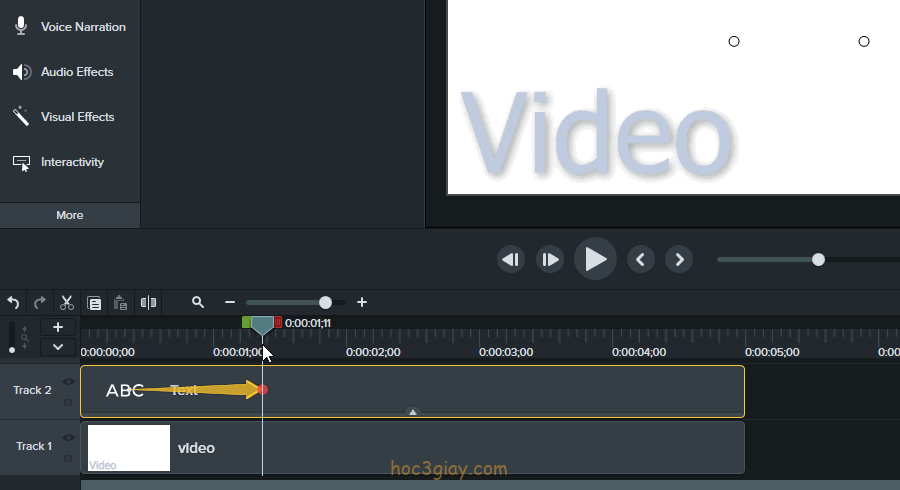Hướng dẫn làm dòng chữ chạy qua màng hình video