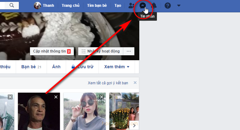 Hướng dẫn nhắn tin với người chưa kết bạn trên facebook