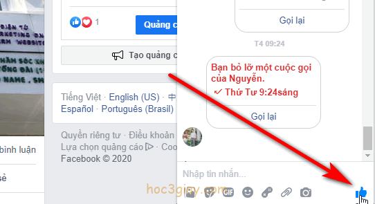 Hướng dẫn thay icon like chỗ dưới hộp chát bằng một icon khác