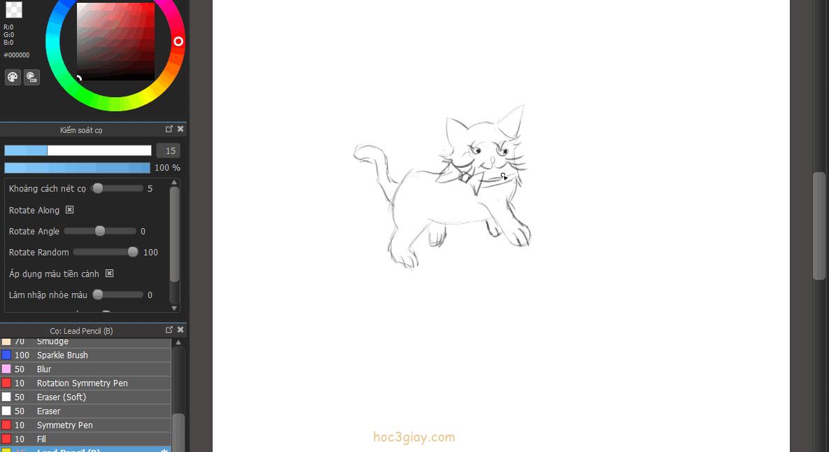 Hướng dẫn vẽ mèo dể thương