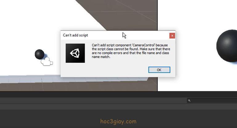 Hướng dẫn khắc phục lỗi Can’t Add Script component trên Unity