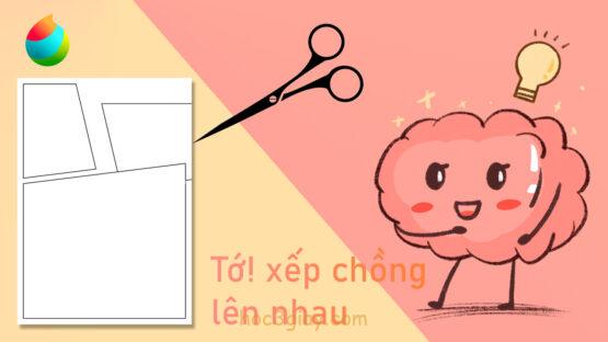 Đặt 2 khung xếp chồng lên nhau trên medibang phần 3