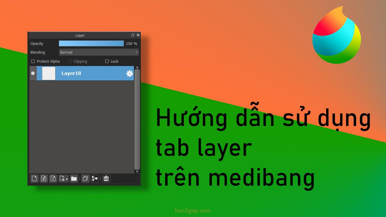 Hướng dẫn sử dụng tab layer trên medibang