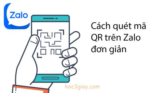 Cách quét mã QR đơn giản trên Zalo