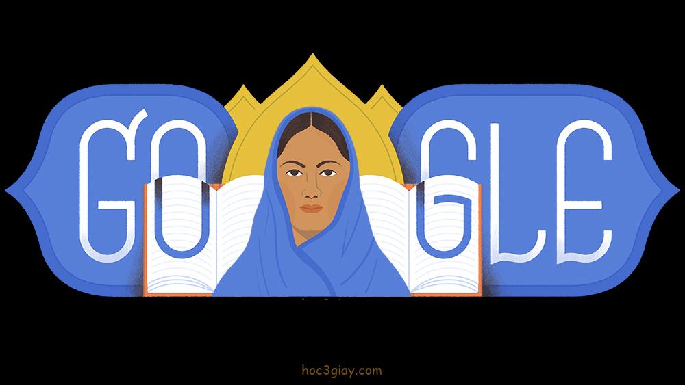 Google doodle hôm nay kỷ niệm 191 năm ngày sinh của Fatima Sheikh