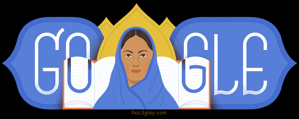 Google doodle hôm nay kỷ niệm 191 năm ngày sinh của Fatima Sheikh